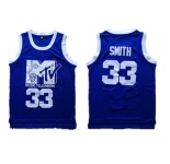 Music Television MTV 33 Will Smith Blue Stitched Movie Jersey