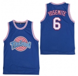 Tune Squad 6 Yosemite Blue Stitched Movie Basketball Jersey