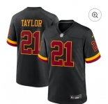 Women Washington Commanders #21 Sean Taylor Black Nike Hail Raiser Game Stitched Jersey