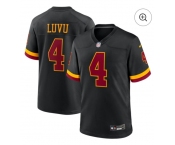 Women Washington Commanders #4 Frankie Luvu Black Nike Hail Raiser Game Stitched Jersey
