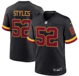 Women Washington Commanders #52 Sonny Styles Black 2026 F.U.S.E. Hail Raiser Alternate Vapor Limited Stitched Football Jersey