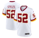 Women Washington Commanders #52 Sonny Styles White 2026 NFL Draft Game Jersey
