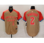 Men's Baltimore Orioles #2 Gunnar Henderson Number Cream 2024 All Star Limited Stitched Jersey