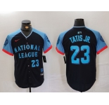 Men's San Diego Padres #23 Fernando Tatis Jr Number Navy 2024 All Star Limited Stitched Jersey