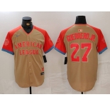 Men's Toronto Blue Jays #27 Vladimir Guerrero Jr Cream 2024 All Star Limited Stitched Jersey