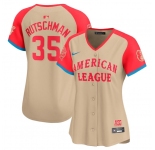 Women's American League #35 Adley Rutschman Cream 2024 All-Star Limited Stitched Baseball Jersey(Run Small)