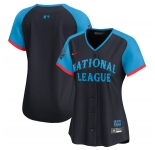 Women's National League Blank Navy 2024 All-Star Limited Stitched Baseball Jersey(Run Small)