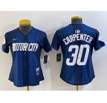 Women's Detroit Tigers #30 Kerry Carpenter 2024 Navy City Connect Cool Base Limited Stitched Jersey