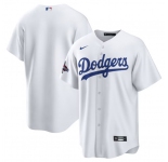 Men's Los Angeles Dodgers Blank White 2024 World Series Champions Home Stitched Baseball Jersey