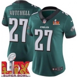 Women Philadelphia Eagles Quinyon Mitchell #27 Green 2024-2025 Super Bowl LIX F U S E Stitched NFL Jersey