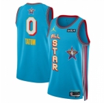 Men 2025 All Star #0 Jayson Tatum Light Blue Stitched Basketball Jersey