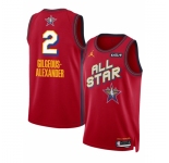 Men 2025 All Star  #2 Shai Gilgeous Alexander Red Stitched Basketball Jersey