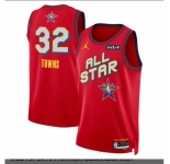 Men 2025 All Star #32 Karl-Anthony Towns Red Stitched Basketball Jersey