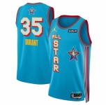 Men 2025 All Star  #35 Kevin Durant Light Blue Stitched Basketball Jersey