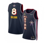 Men 2025 All Star  #8 Jalen Williams Navy Stitched Basketball Jersey