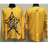 Men's All-Star Game 2024 Yellow Primegreen Stitched Hockey Jersey