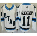 Men's Utah Hockey Club #11 Dylan Guenther White 2024 Stitched Jersey