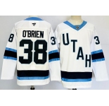 Men's Utah Hockey Club #38 Liam O'Brien White 2024-25 Stitched Jersey