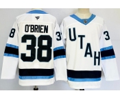 Men's Utah Hockey Club #38 Liam O'Brien White 2024-25 Stitched Jersey