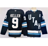 Men's Utah Hockey Club #9 Clayton Keller Navy Stitched Jersey