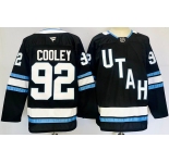 Men's Utah Hockey Club #92 Logan Cooley Navy 2024-25 Stitched Jersey