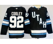 Men's Utah Hockey Club #92 Logan Cooley Navy 2024-25 Stitched Jersey