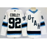 Men's Utah Hockey Club #92 Logan Cooley White 2024-25 Stitched Jersey