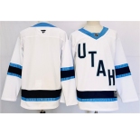 Men's Utah Hockey Club Blank White Stitched Jersey