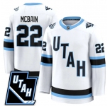 Men's Utah Hockey Mammoth #22 Jack McBain 2025 Limited All Stitched White Jersey