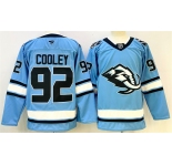 Men's Utah Mammoth #92 Logan Cooley Blue Stitched Jersey