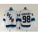 Men's Utah Mammoth #98 Mikhail Sergachev White 2025 Stitched Jersey