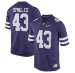 Men's Kansas State Wildcats #43 Darren Sproles Purple Vapor Stitched NCAA Jersey