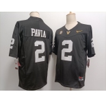 Men's Vanderbilt Commodores #2 Diego Pavia Black FUSE College Football Jersey