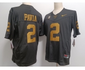 Men's Vanderbilt Commodores #2 Diego Pavia Black Gold FUSE College Football Jersey