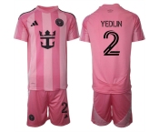 Men's Inter Miami CF #2 DeAndre Yedlin 25-26 Pink Home Soccer Jersey Suit