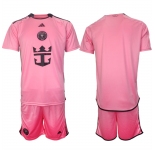Men's Inter Miami CF Blank 2024-25 Pink Home Soccer Jersey Suit