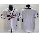 Men's Inter Miami CF Blank White Cool Base Stitched Jersey