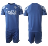 Men's Paris Saint-Germain Custom 2025 Navy Home Soccer Jersey Suit