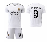 Men Real Madrid #9 Mbappe White Home Soccer Jersey
