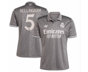 VJude Bellingham Real Madrid #5 Soccer Jersey Gray