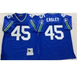 Men's Seattle Seahawks #45 Kenny Easley Royal Throwback Football Stitched Jersey