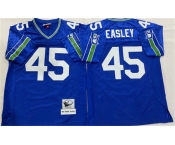 Men's Seattle Seahawks #45 Kenny Easley Royal Throwback Football Stitched Jersey