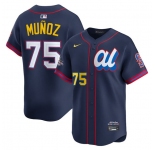 Men's American League #75 Andrés Munoz Navy 2025 All-Star Edition Limited Stitched Baseball Jersey