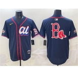 Men's American League Boston Red Sox Team Big Logo Navy 2025 All-Star Edition Limited Stitched Baseball Jersey