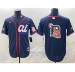 Men's American League Detroit Tigers Team Big Logo Navy 2025 All-Star Edition Limited Stitched Baseball Jersey
