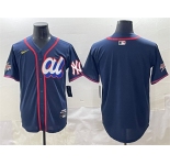 Men's American League New York Yankees Blank Navy 2025 All-Star Edition Limited Stitched Baseball Jersey