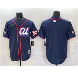 Men's American League Oakland Athletics Blank Navy 2025 All-Star Edition Limited Stitched Baseball Jersey
