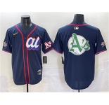 Men's American League Oakland Athletics Team Big Logo Navy 2025 All-Star Edition Limited Stitched Baseball Jersey
