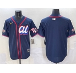 Men's American League Tampa Bay Rays Blank Navy 2025 All-Star Edition Limited Stitched Baseball Jersey