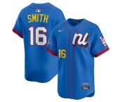 Men's National League #16 Will Smith Blue 2025 All-Star Edition Limited Stitched Baseball Jersey